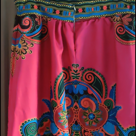 Women's African Printed Long Maxi Skirt  - Picture 4 of 5